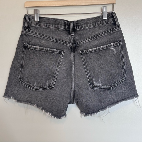 AGOLDE Dee Vintage Distressed Cut Off High Rise Shorts - Picture 3 of 6